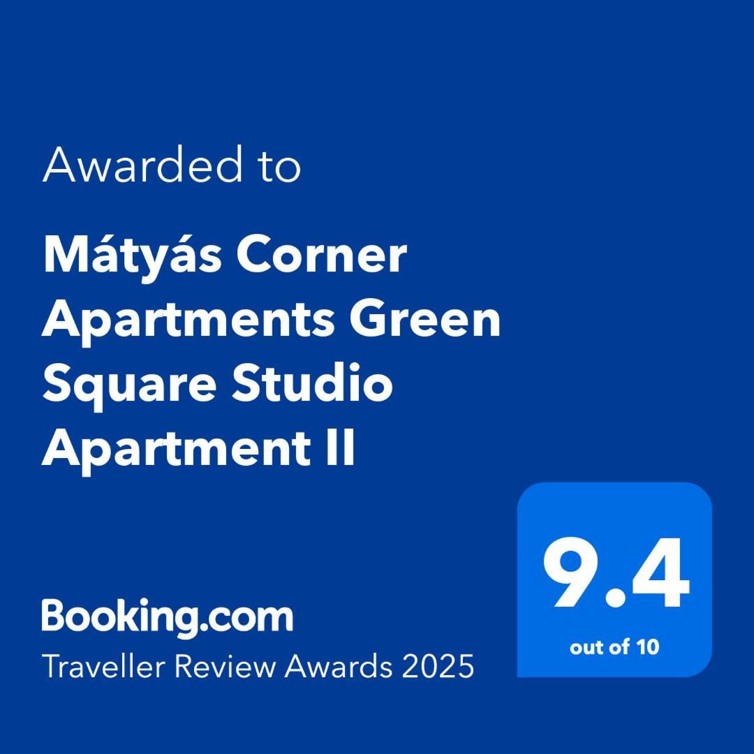 Matyas Corner Apartments Green Square Studio Apartment II Budapest Exteriör bild